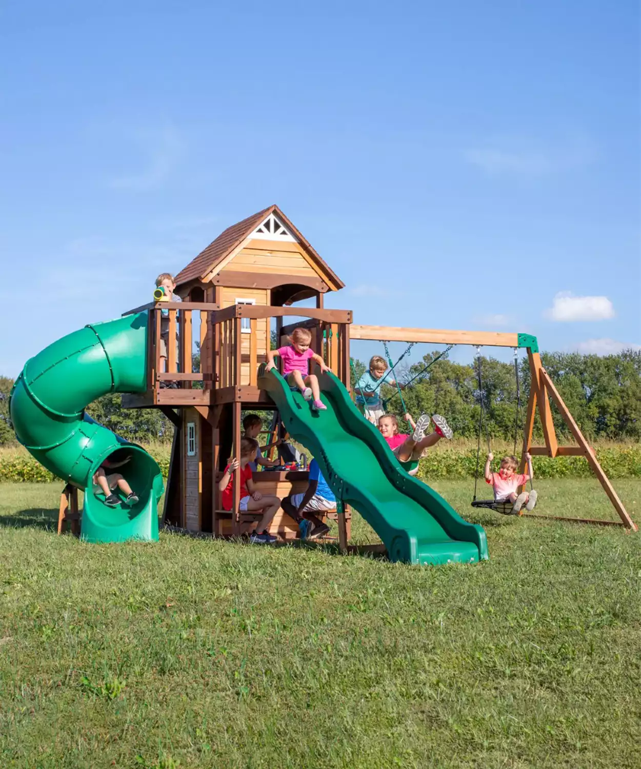 Cedar Cove Swing Set