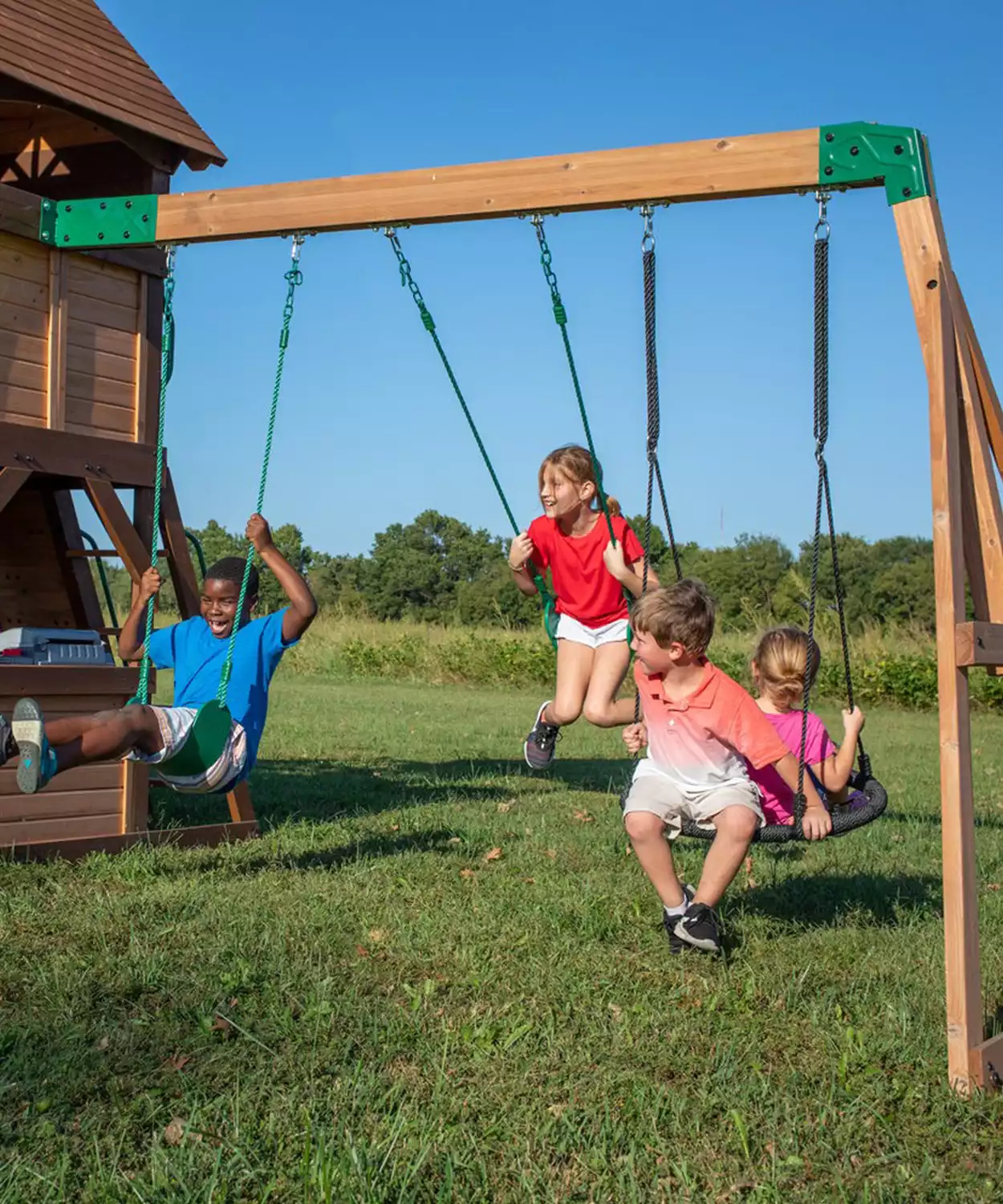 Cedar Cove Swing Set