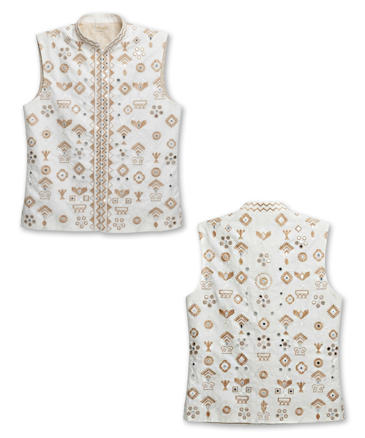 Patra Work Embroidered Bandi With Kurta Payjama Set