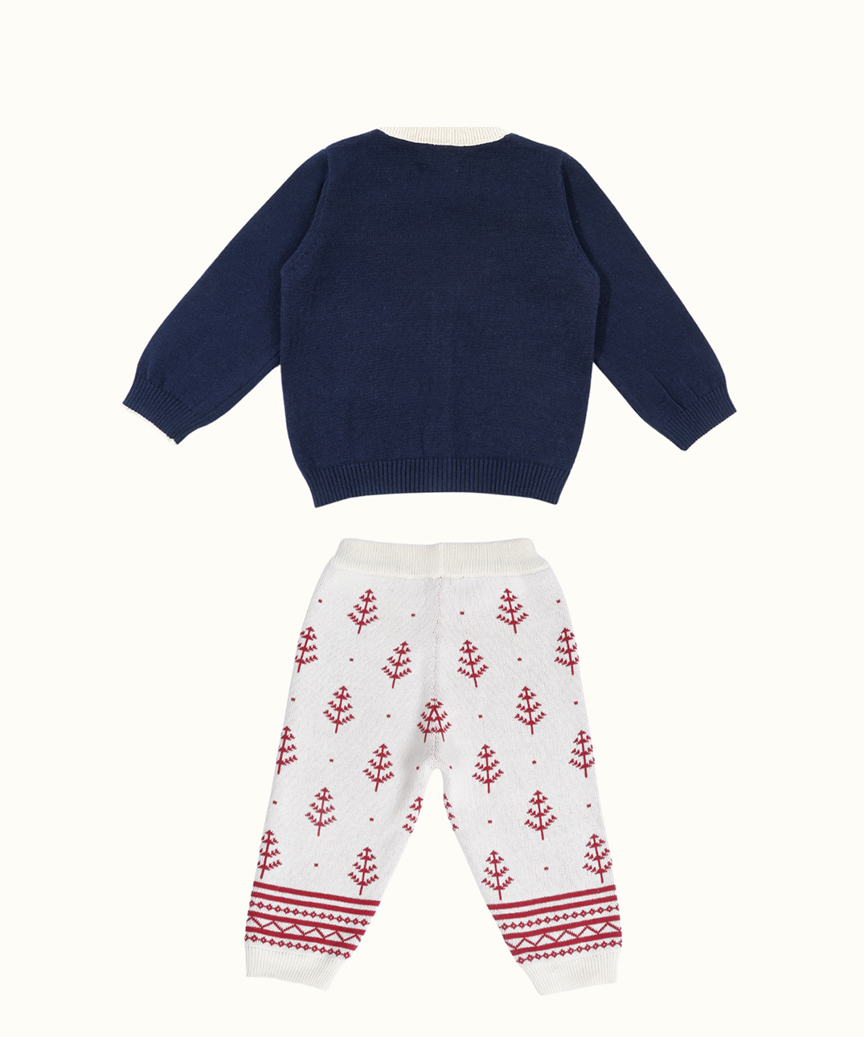 Navy & Pink Secret Santa Sweater & Lower Set Of 2