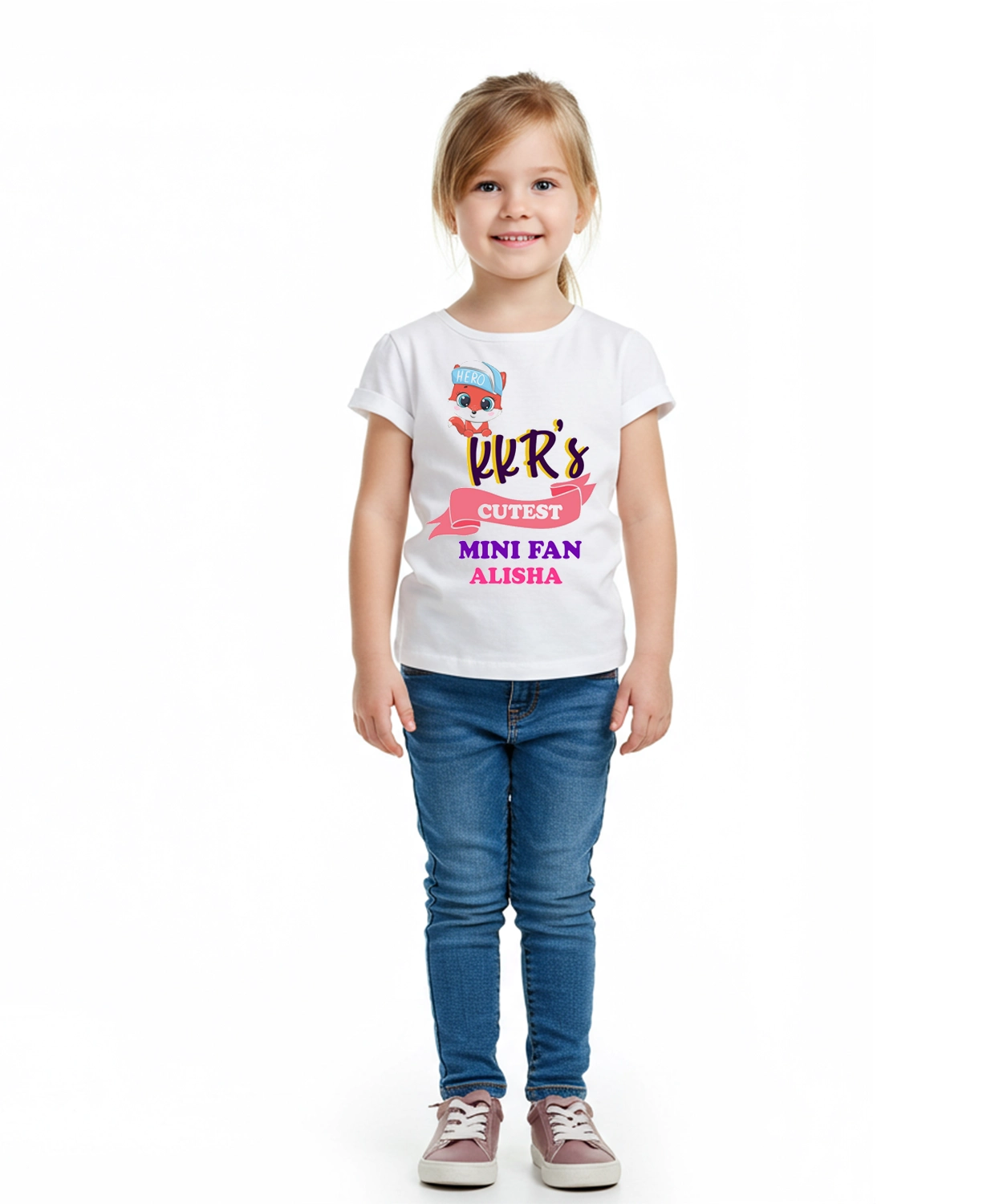 Personalised KKR Mini Fan T-Shirt