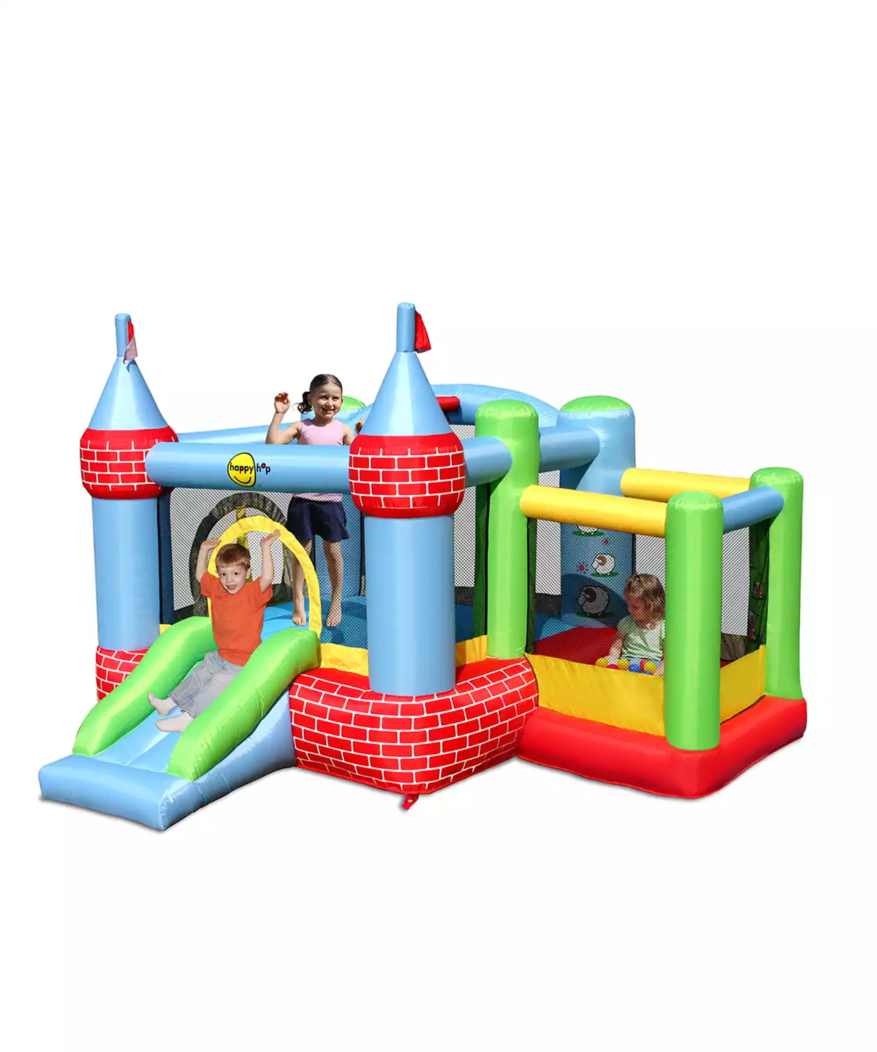 Castle Bouncer With Farmyard Ball Pit 