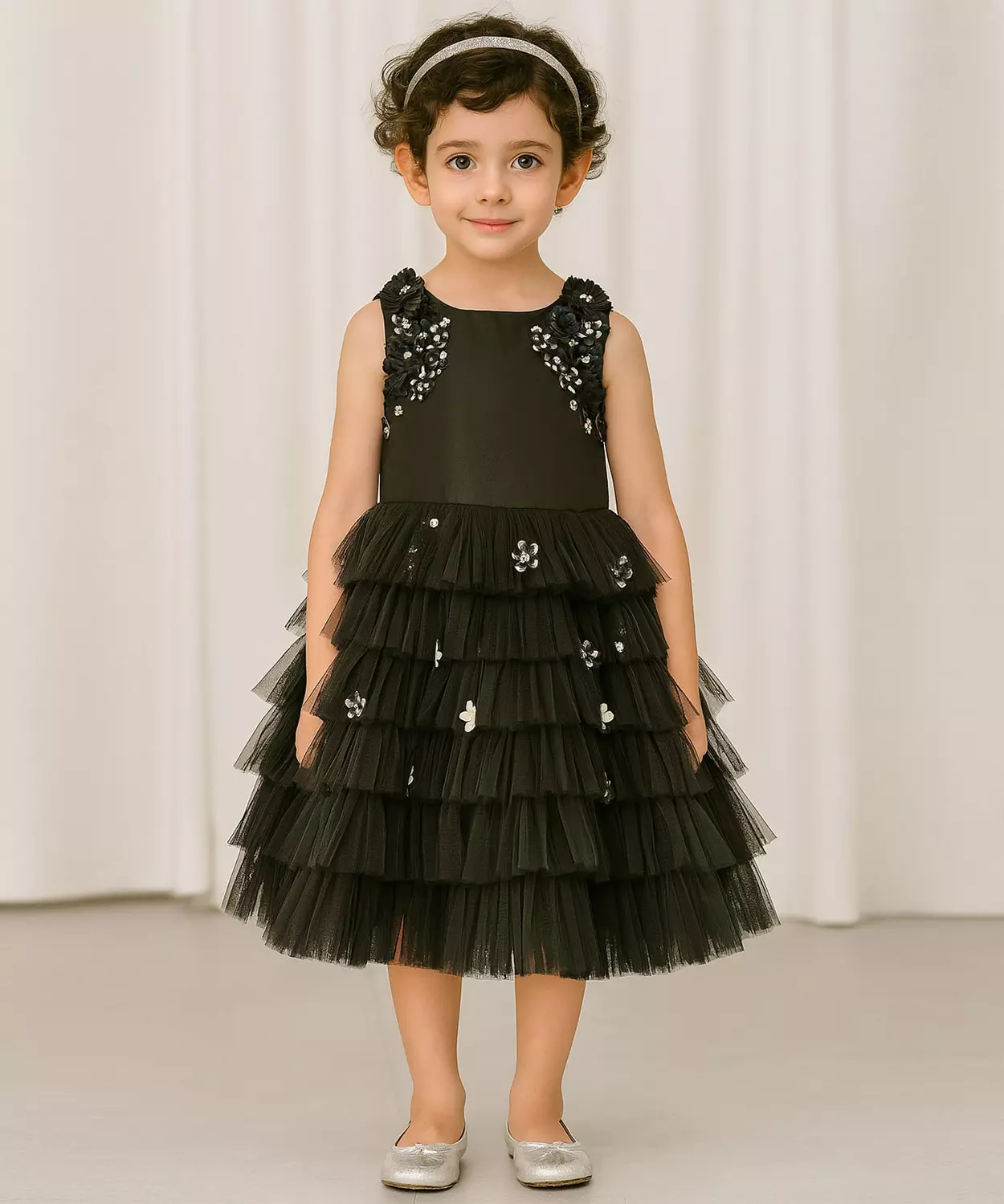 Black Morning Glory Dress