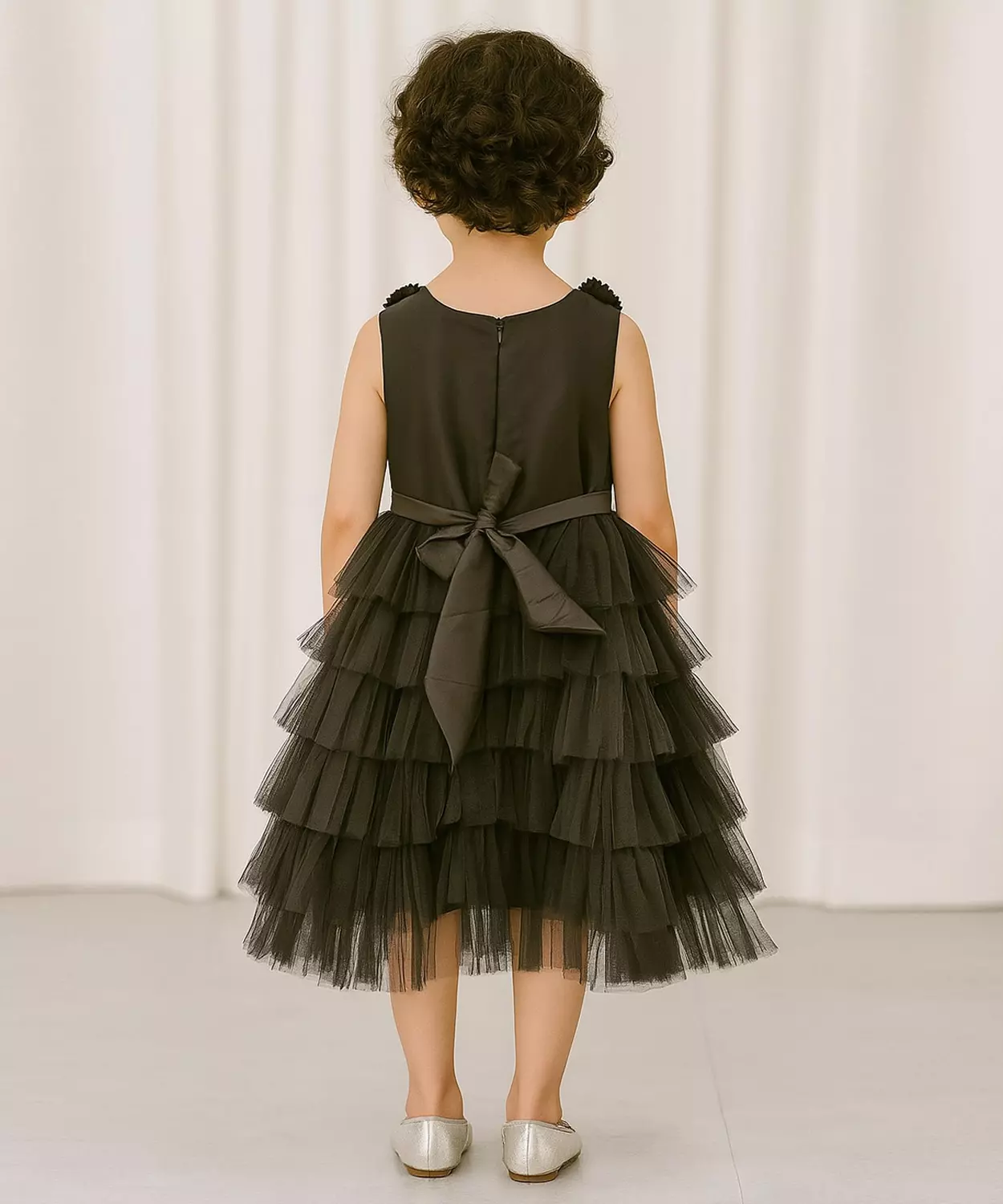 Black Morning Glory Dress