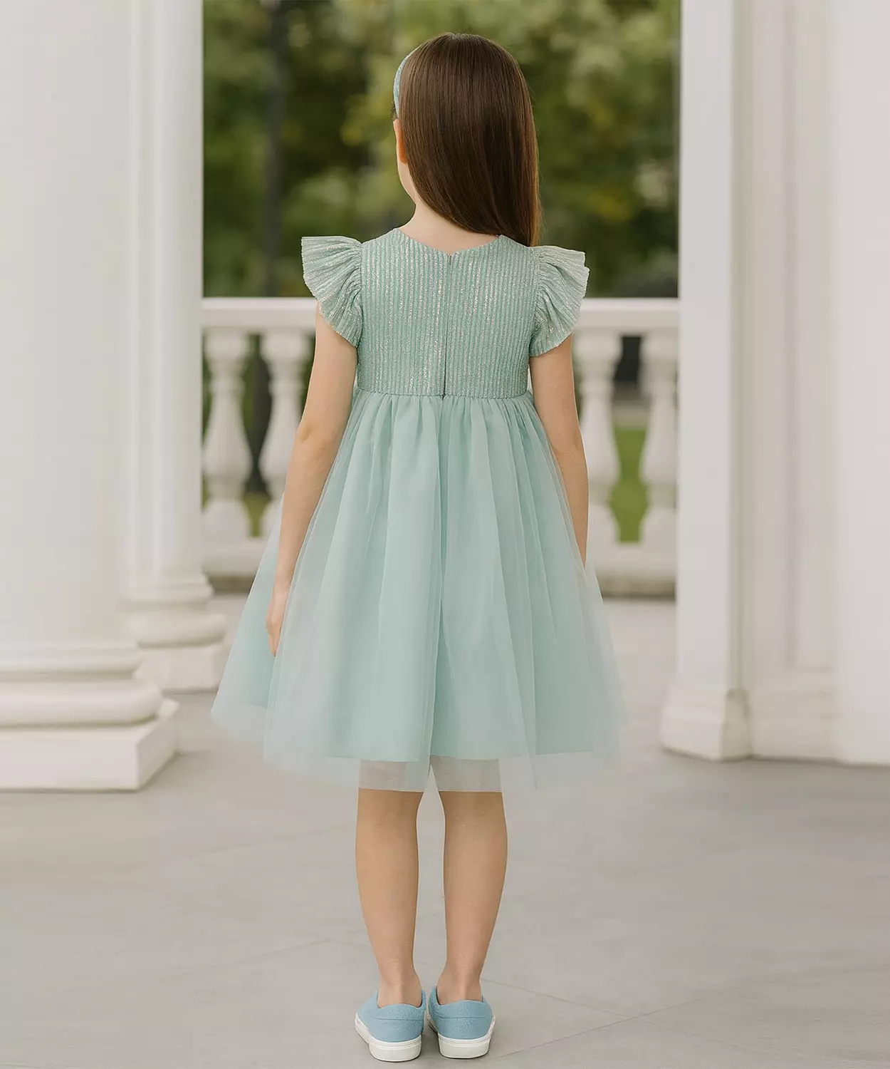 Twinkle Mint Bow Dress