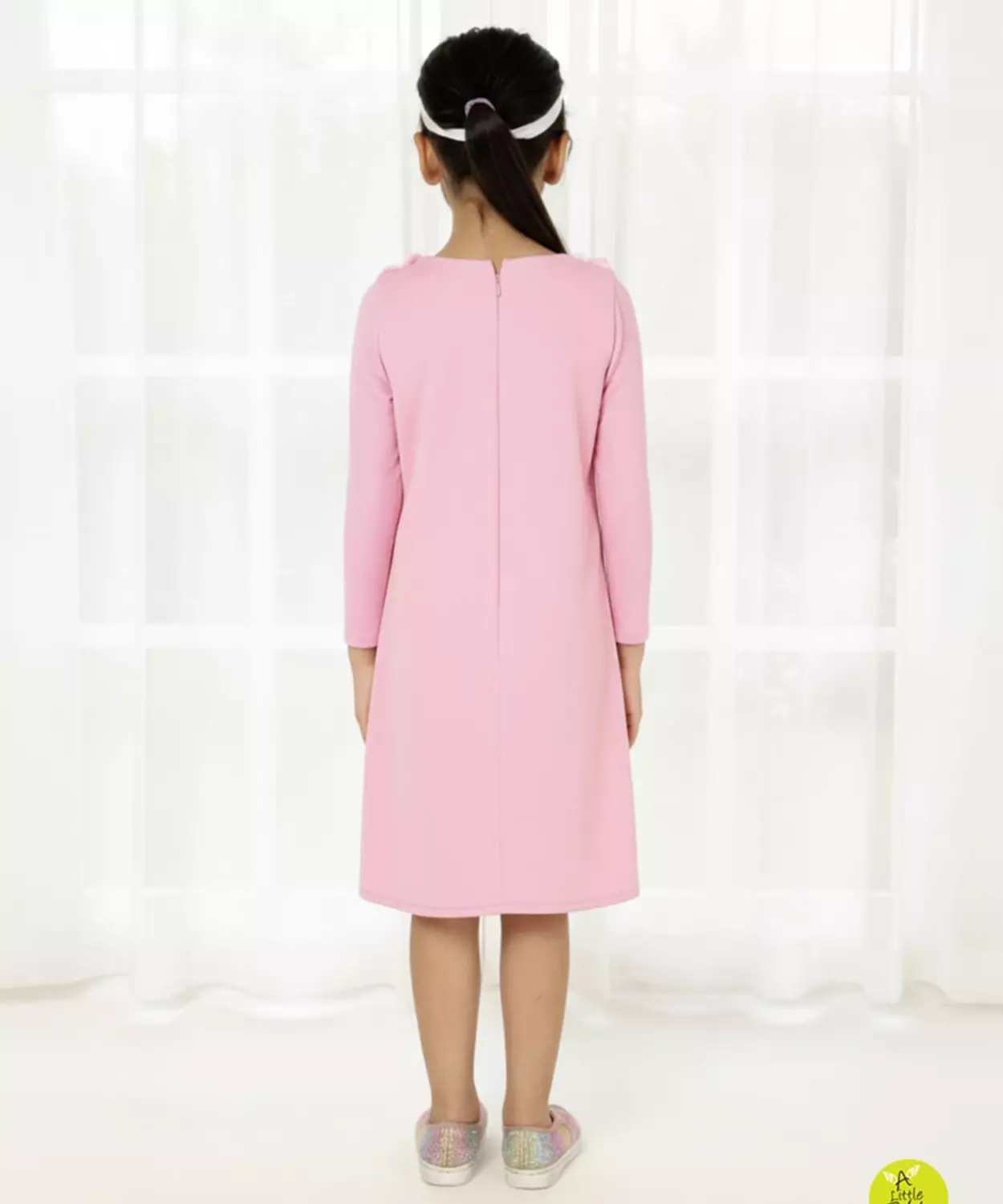 Pink Pearl Full Sleeves Dress