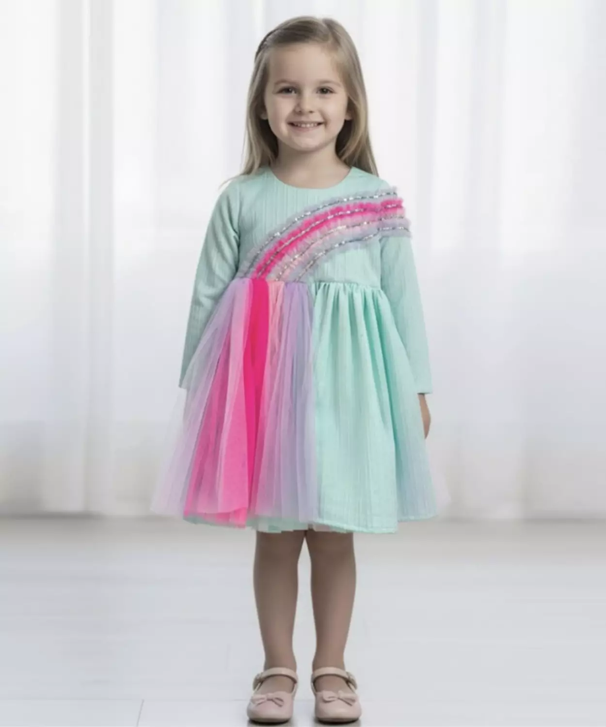 Rainbow Confetti Dress