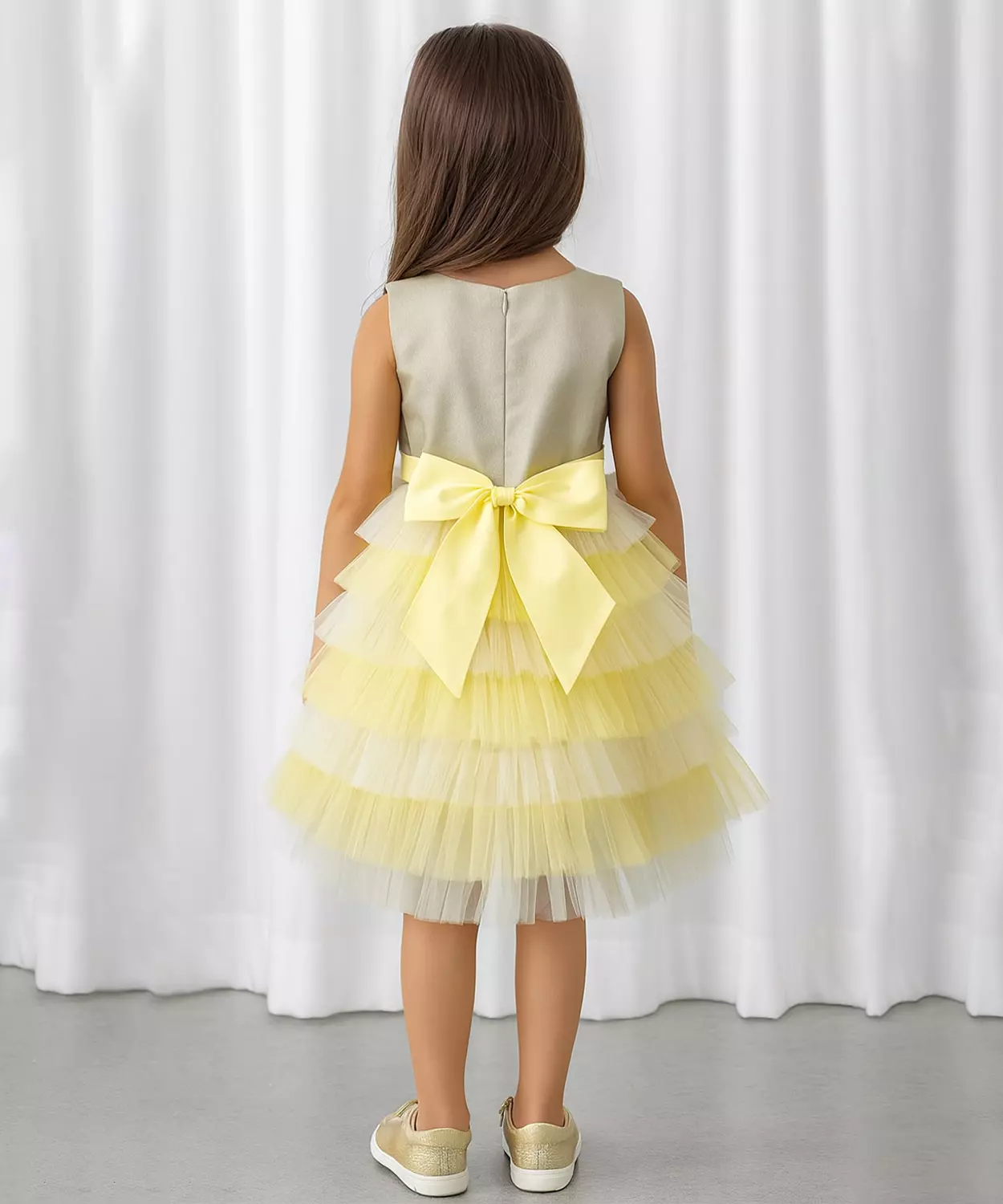 Yellow Faye Princess Dress