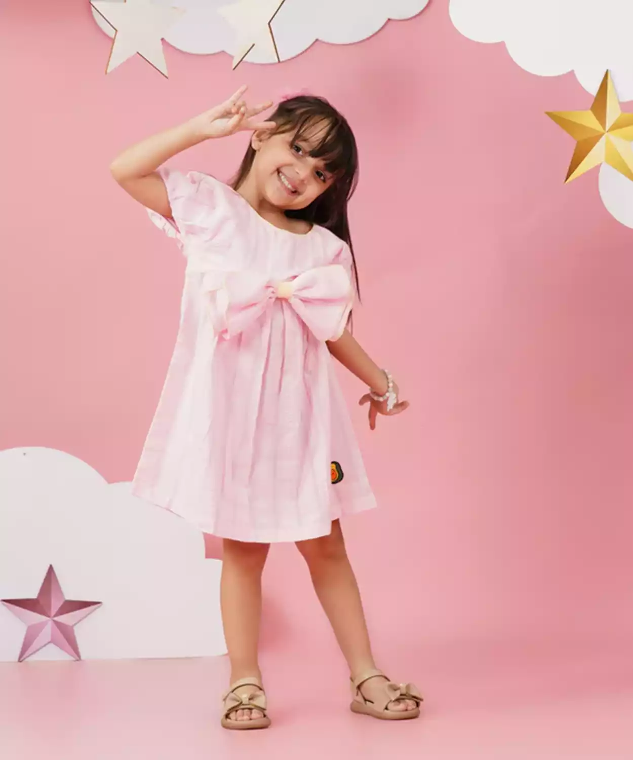 Girls Big Knot Dress