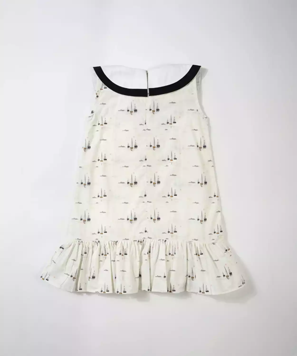 Girls Stylish Navy Print Dress