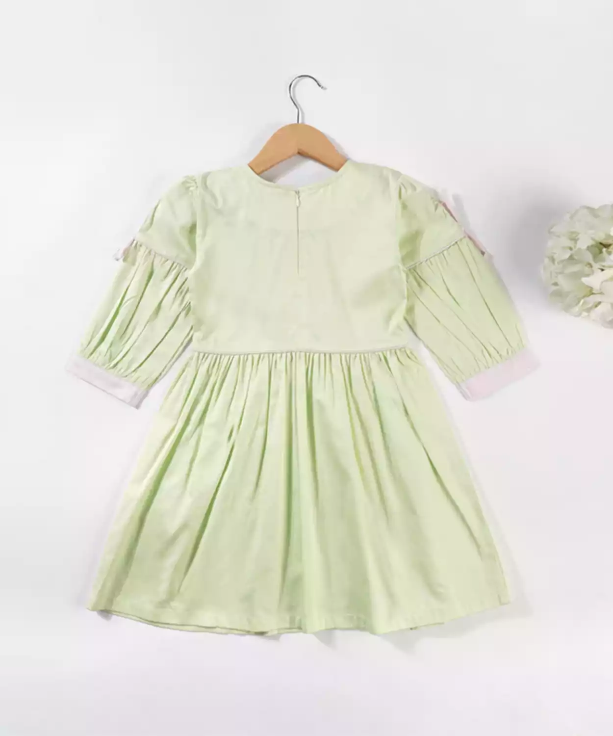 Girls Triple Collar Bow Dress