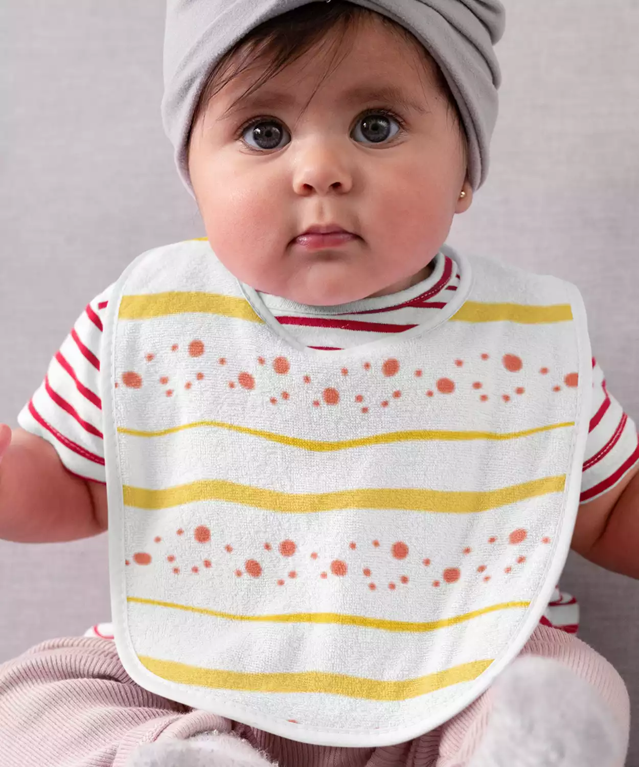Cotton Muslin Bib (Set of 3) - Honeybee