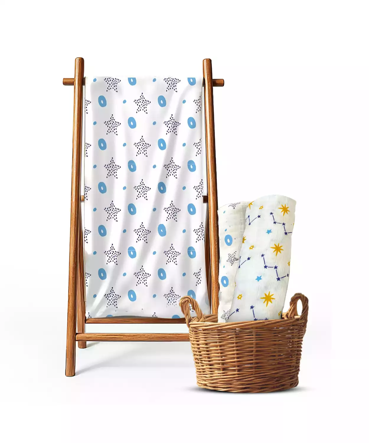Cotton Muslin Swaddle Sheet (Set of 3) – Star
