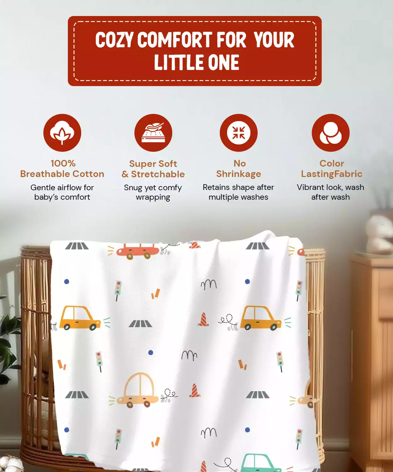 Cotton Muslin Swaddle Sheet (Set of 3) – Transport