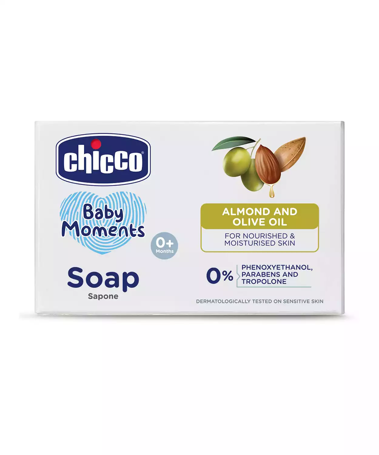 Baby Moments Bathing Soap for Babies with Almond & Olive Oil - 125g