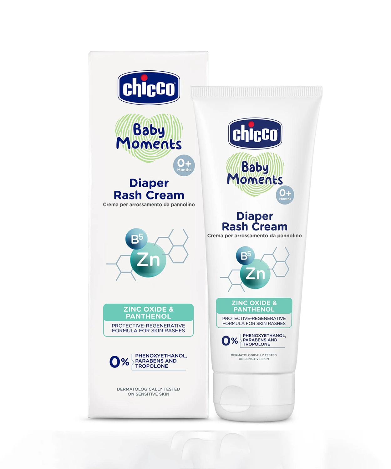 Chicco Baby Moments Diaper Rash Cream with Zinc Oxide & Vitamin B5 - 100g