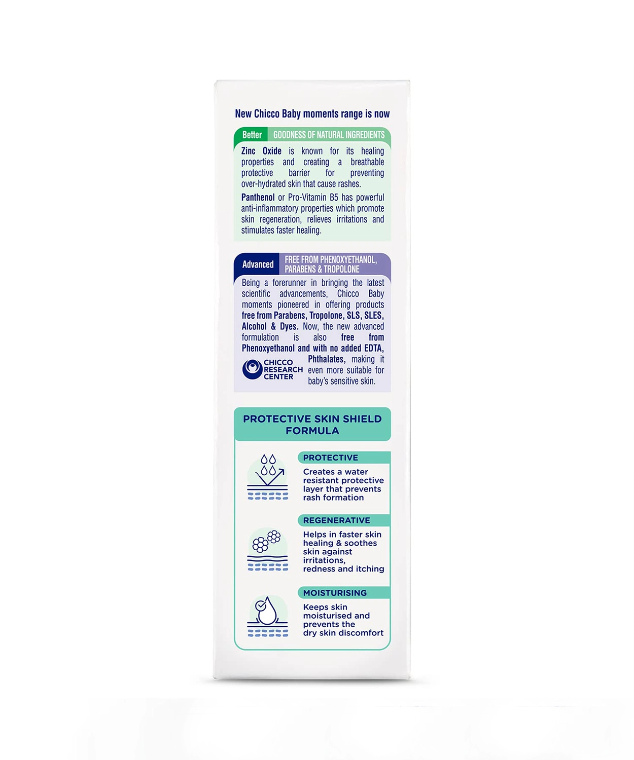 Chicco Baby Moments Diaper Rash Cream with Zinc Oxide & Vitamin B5 - 100g