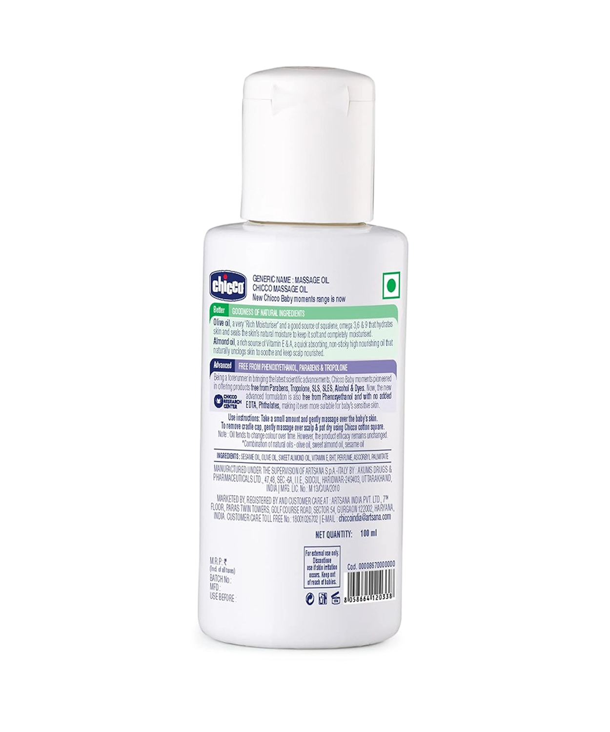 Baby Moments Massage Oil - 100ml