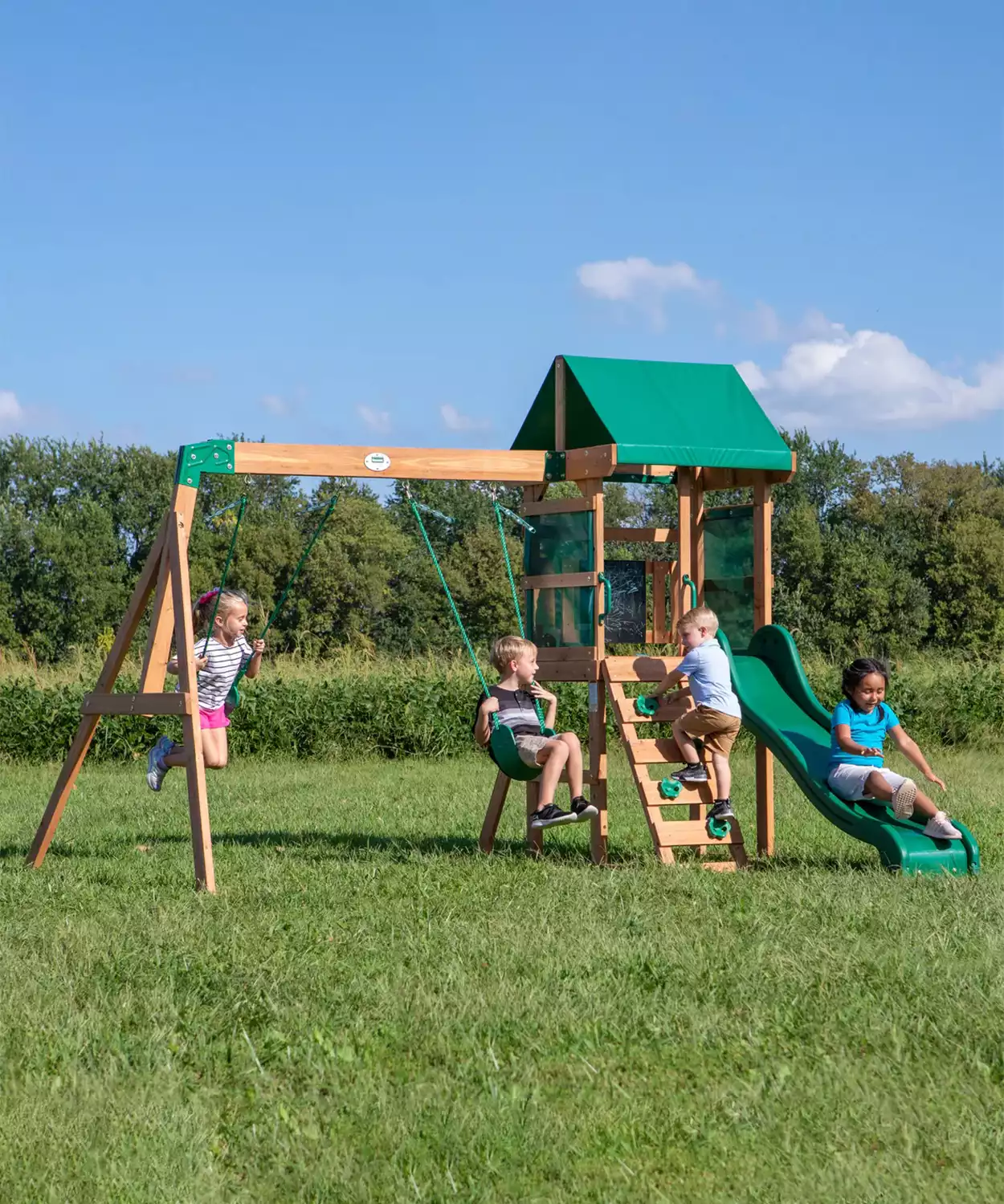 Buckley Hill Playtower with Swing and Slide