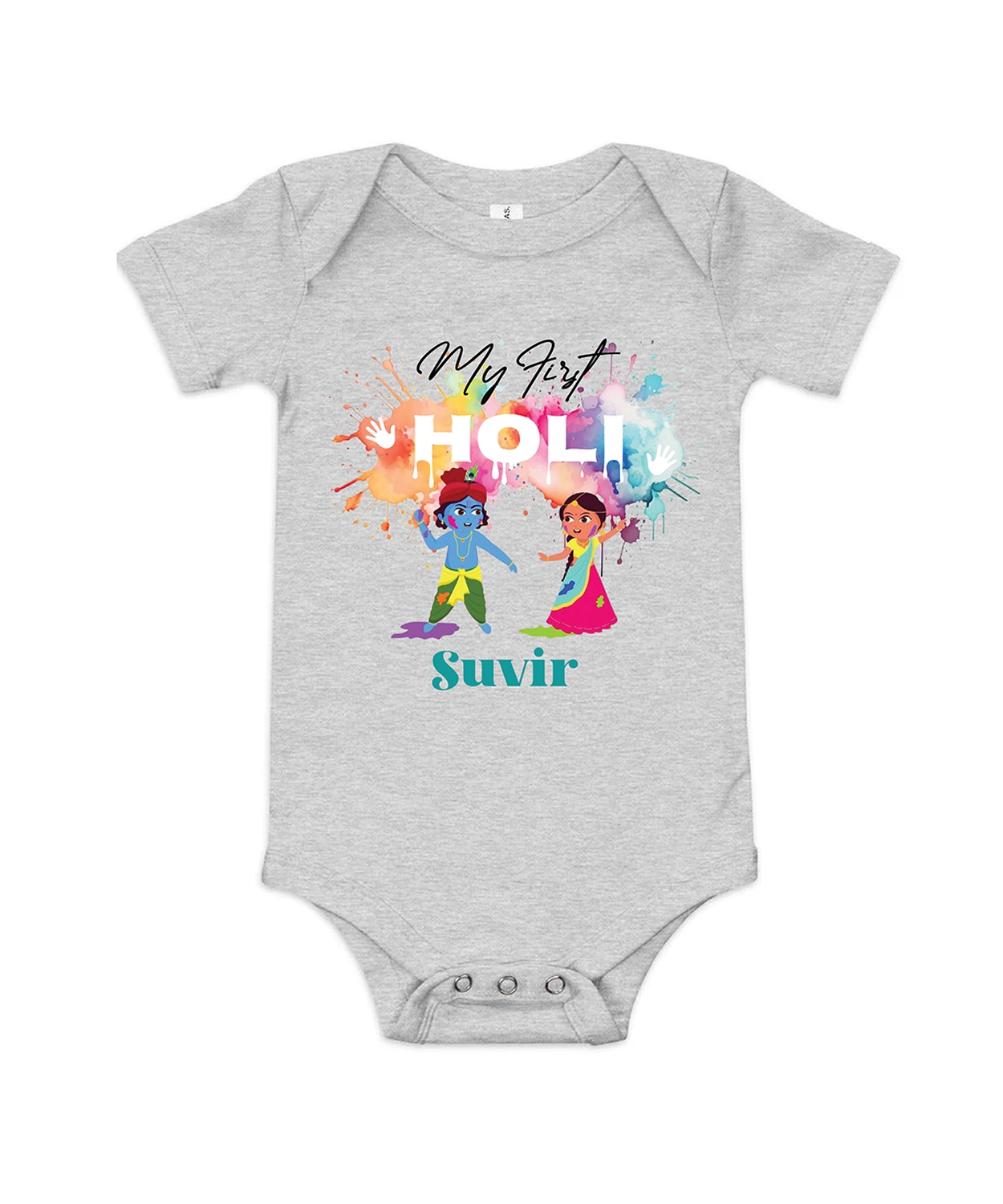 My First Holi Romper - Vrindavan Vibes
