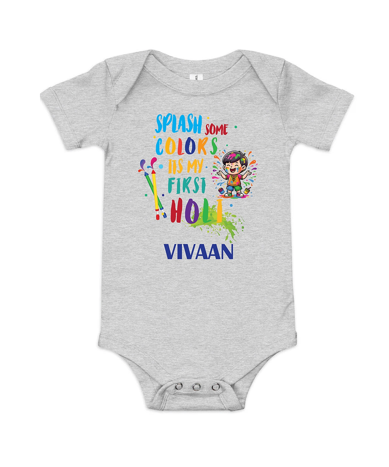 My First Holi Romper - Splash of Joy