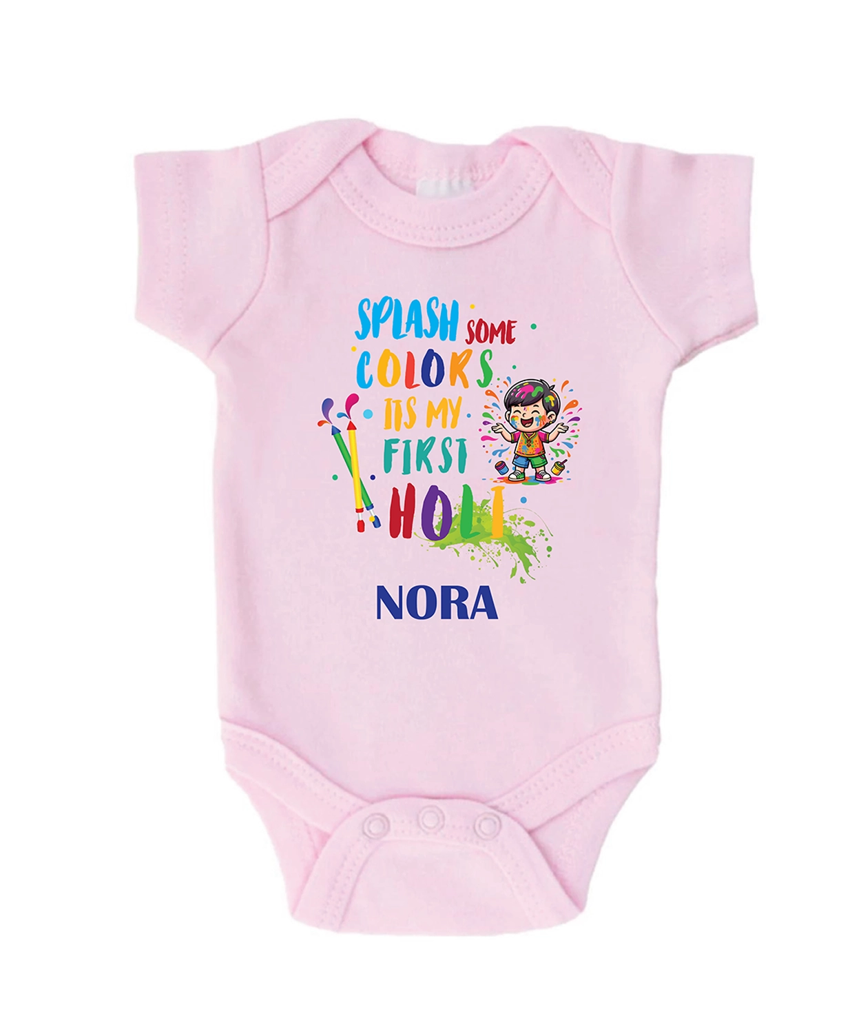 My First Holi Romper - Splash of Joy