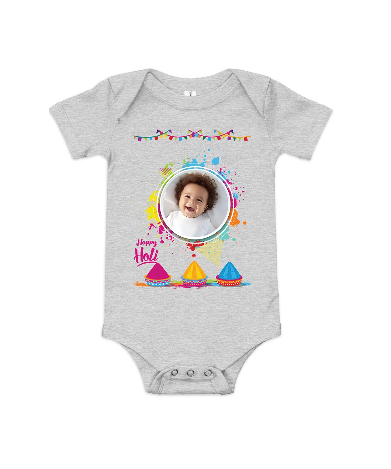 Happy Holi Photo Romper