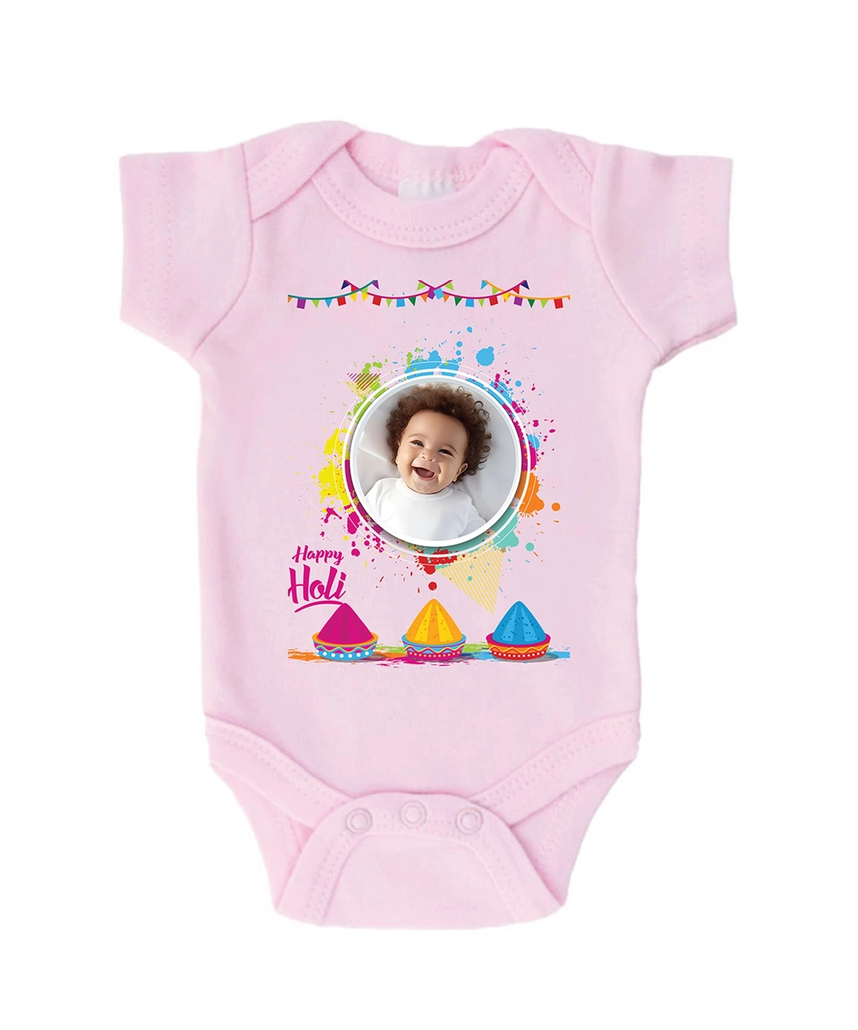 Happy Holi Photo Romper