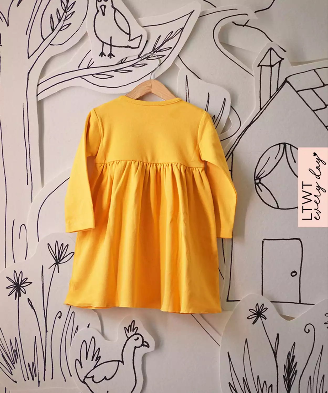 Everyday Girls Wrap Dress In Yellow