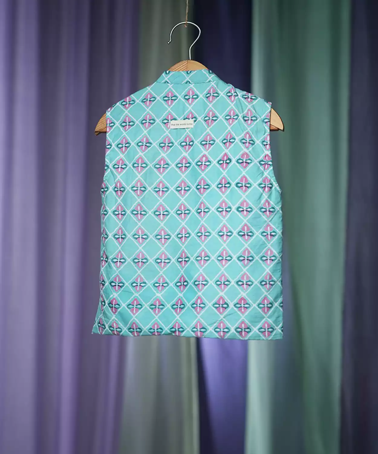 Mosaic Magic Boys Ethnic Wear Bandi In Hand Block Print Cotton