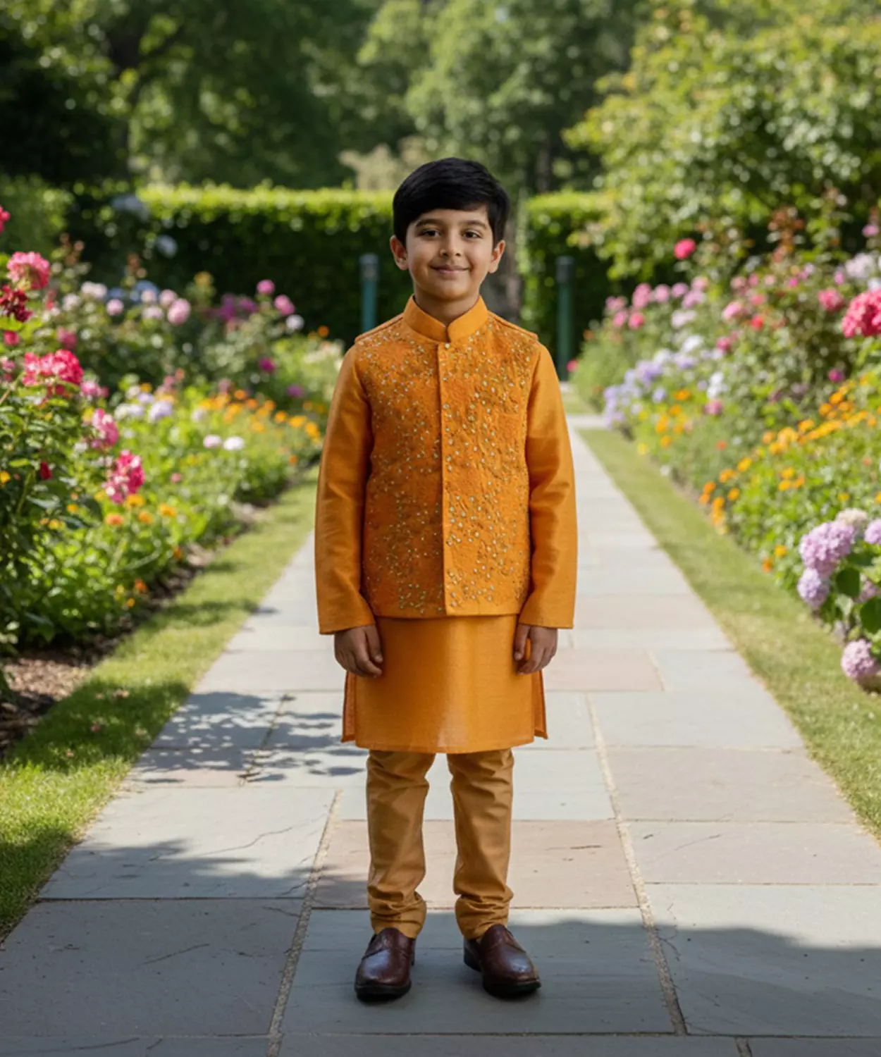 Floral Embroided Bandi Jacket Set