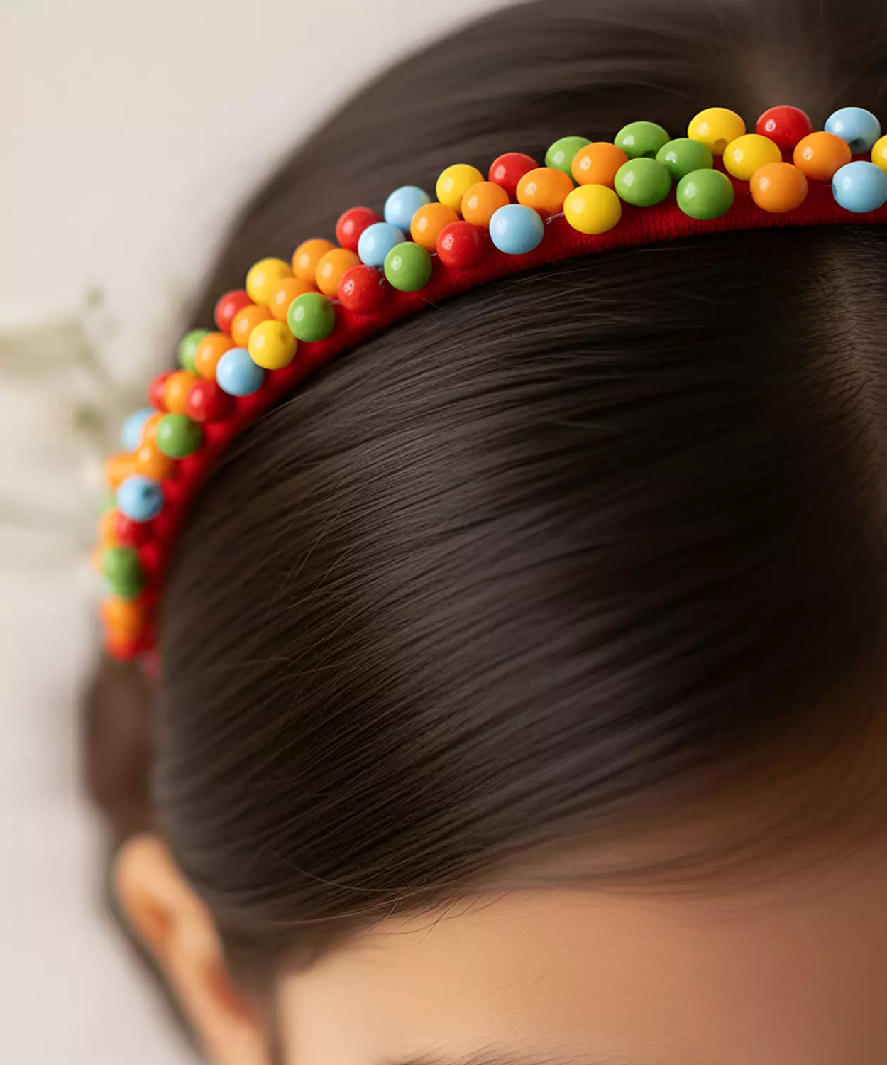 Christmas Beaded Hairband -Multicolour