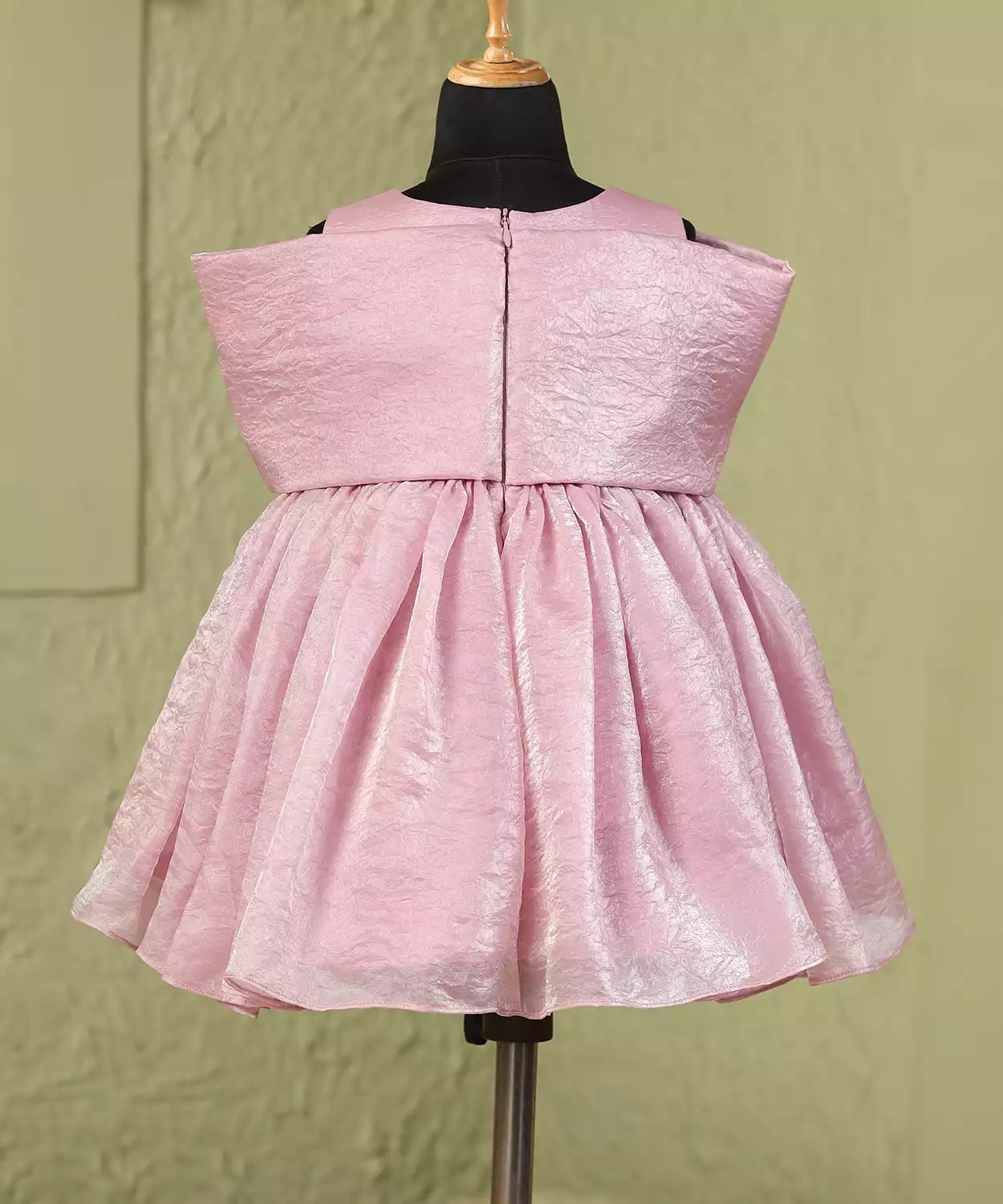 Pink Bow Yoke Dress