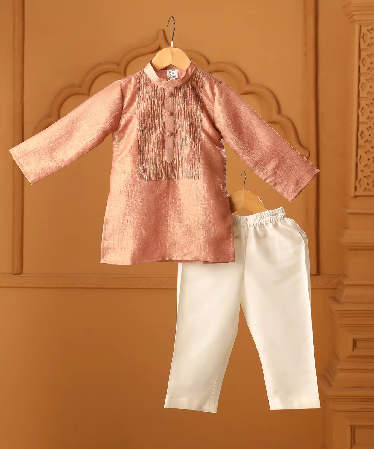 Peach Noor Kurta Pajama Set