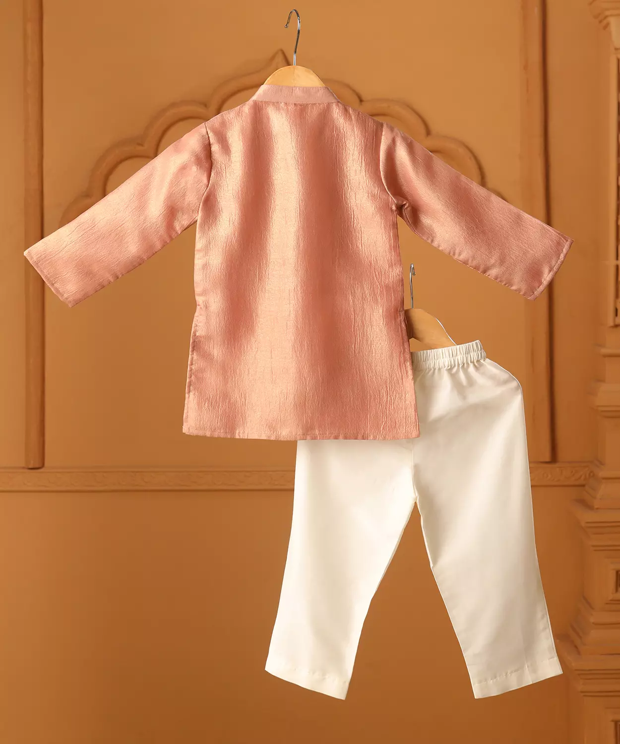Peach Noor Kurta Pajama Set