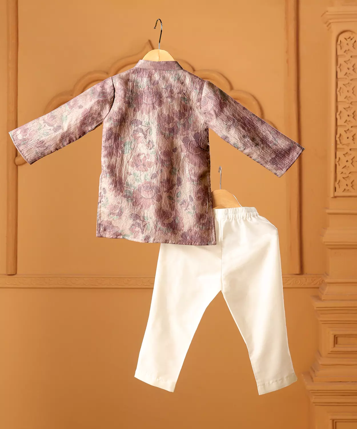 Amethyst Bloom Pintuck Kurta Set