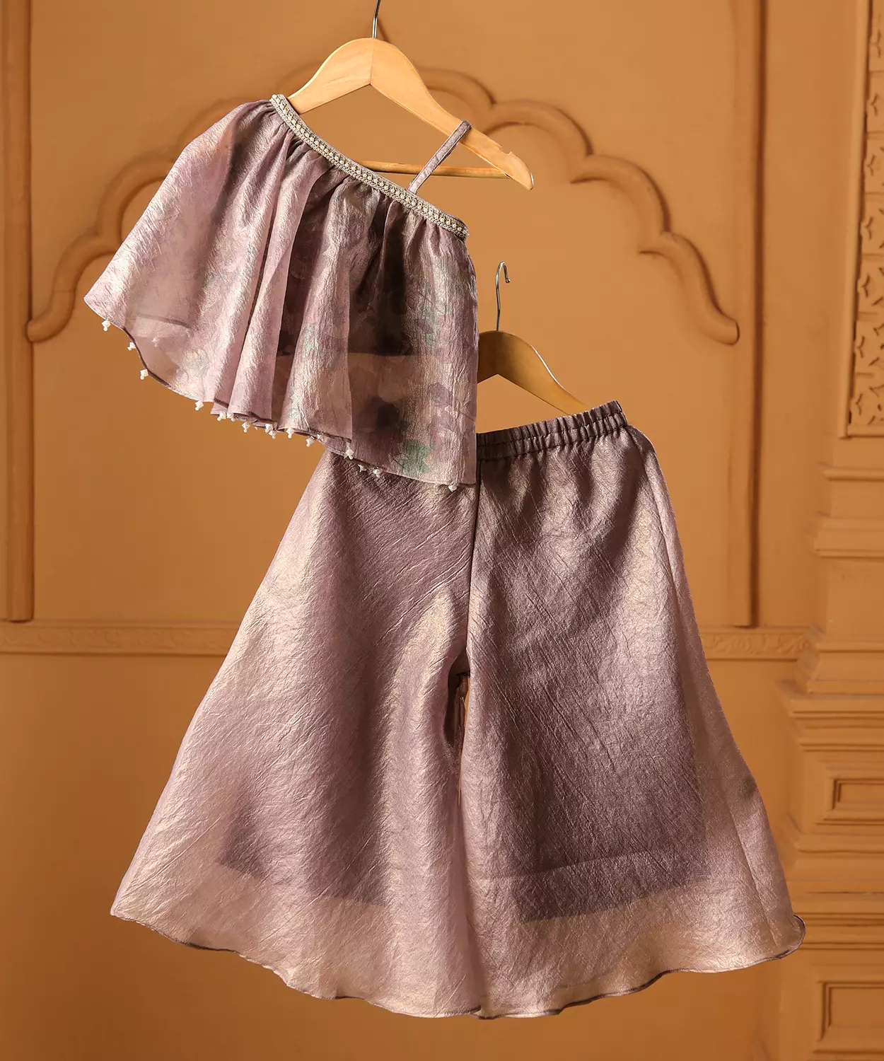 Moonlit Lavender Sharara Set