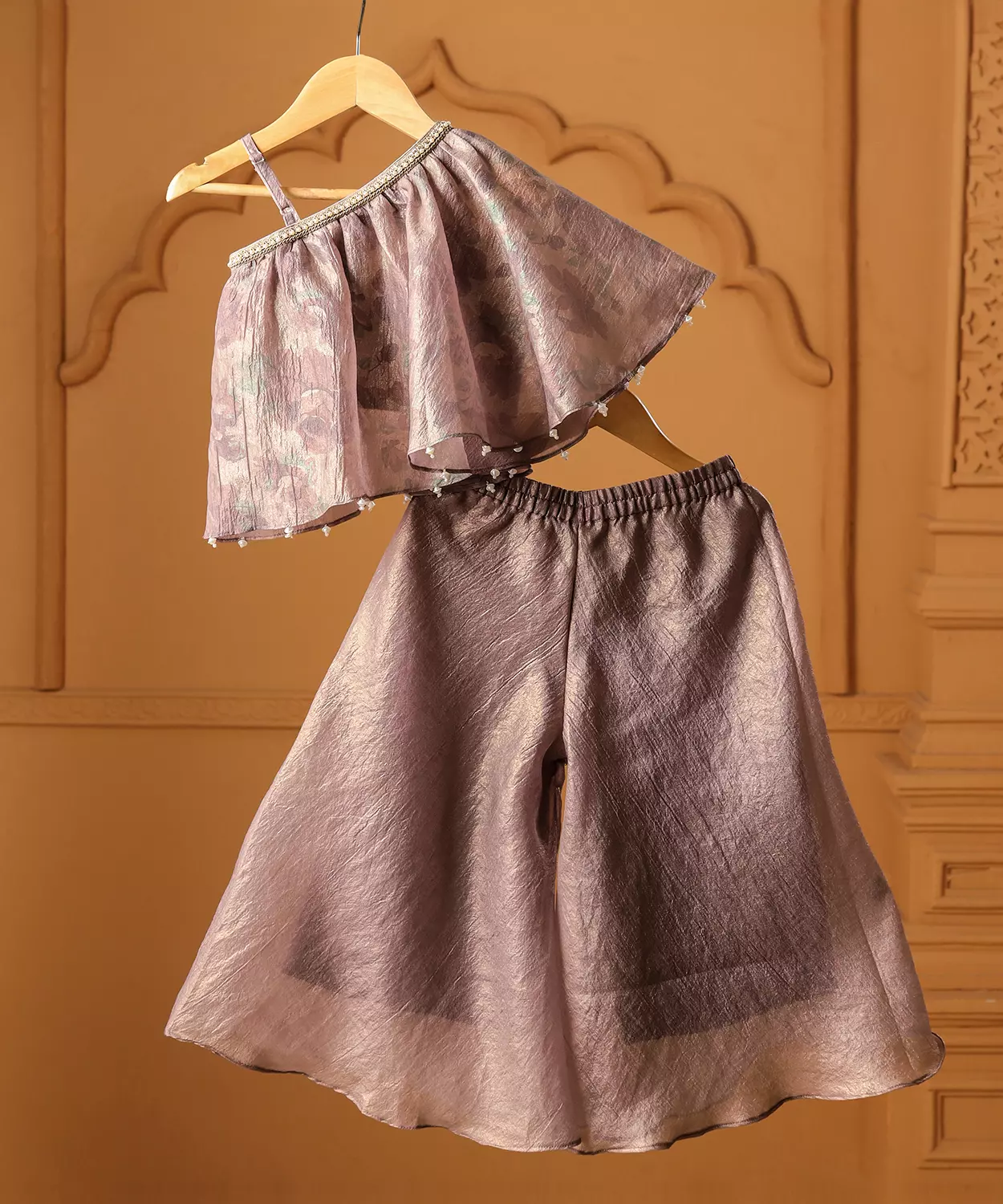 Moonlit Lavender Sharara Set