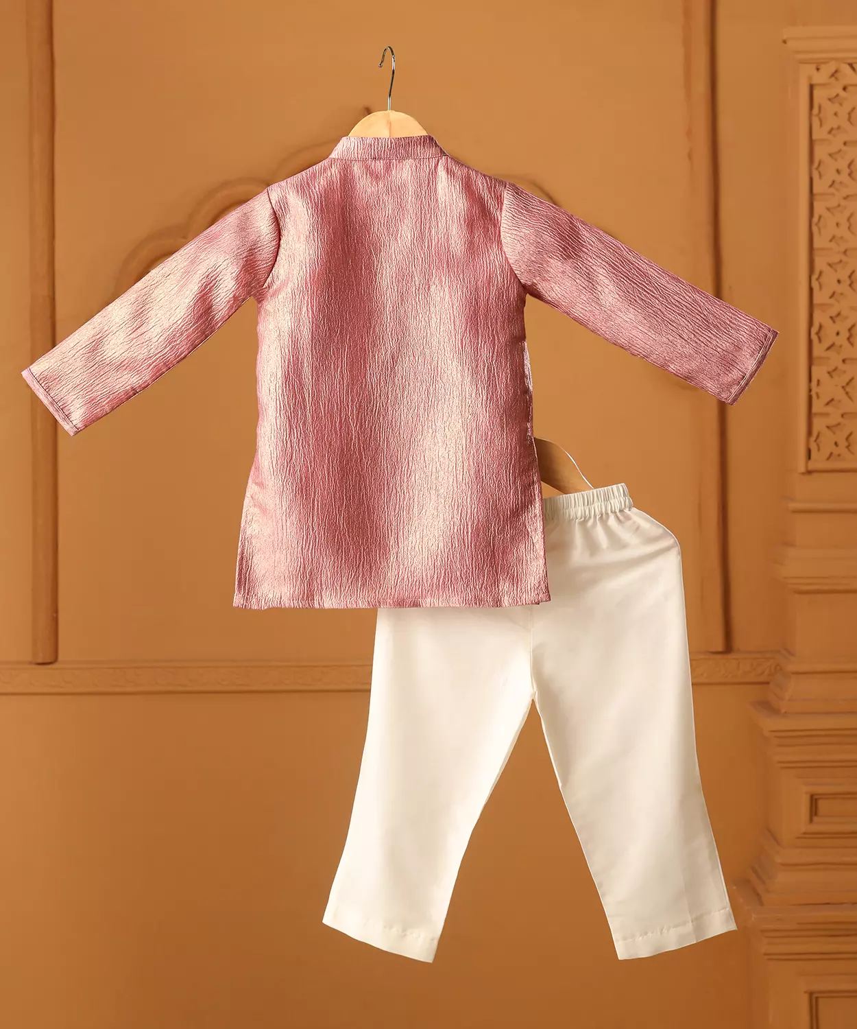 Rose Angrakha Kurta Set