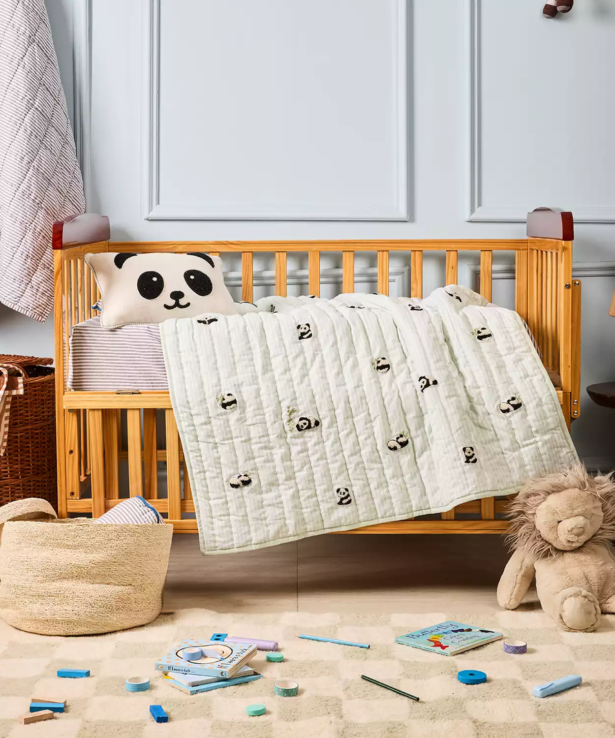 Panda Dreams Blanket and Pillow Bundle