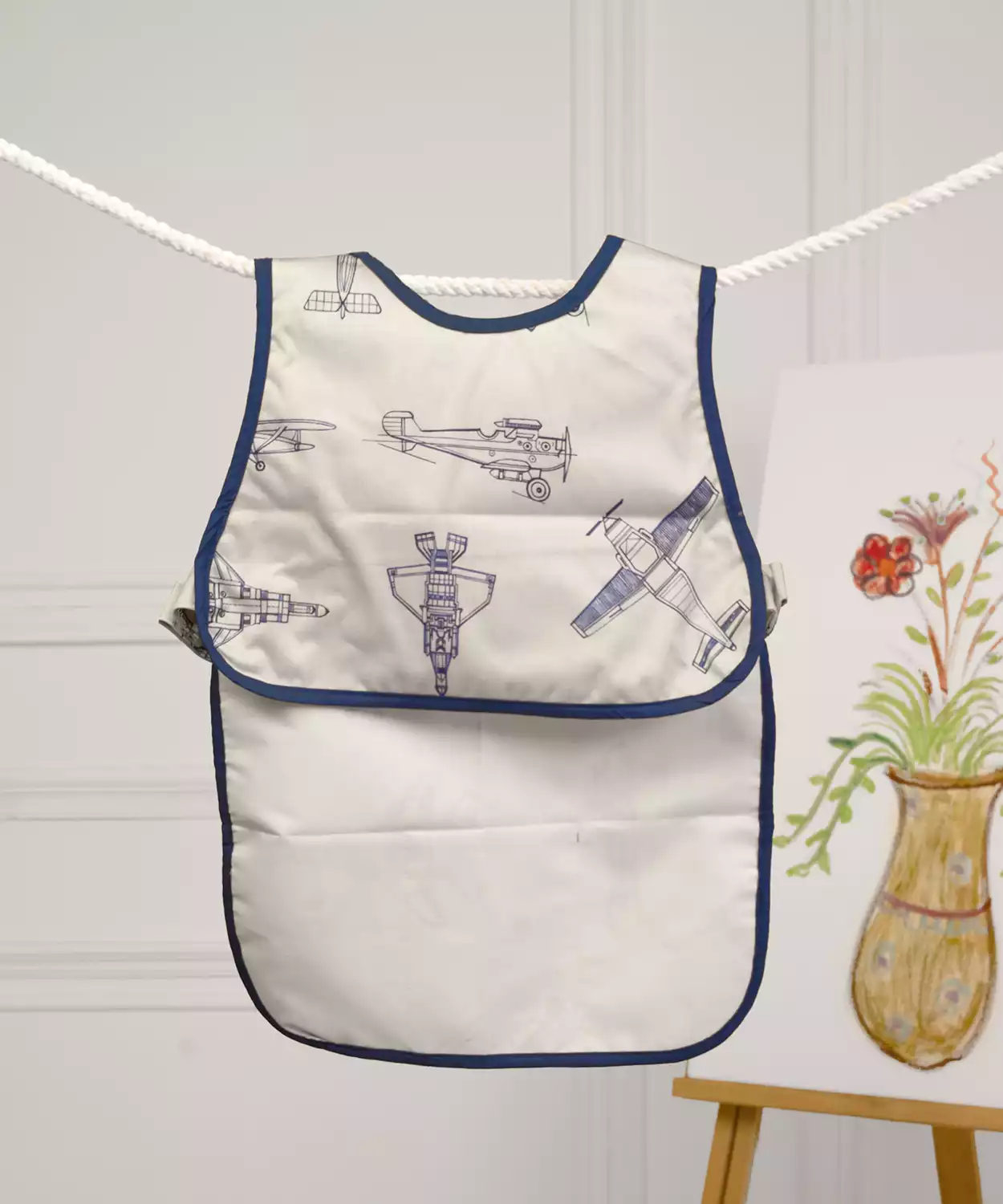 Fly Away With Me Little Artist Apron With Canvas Bag