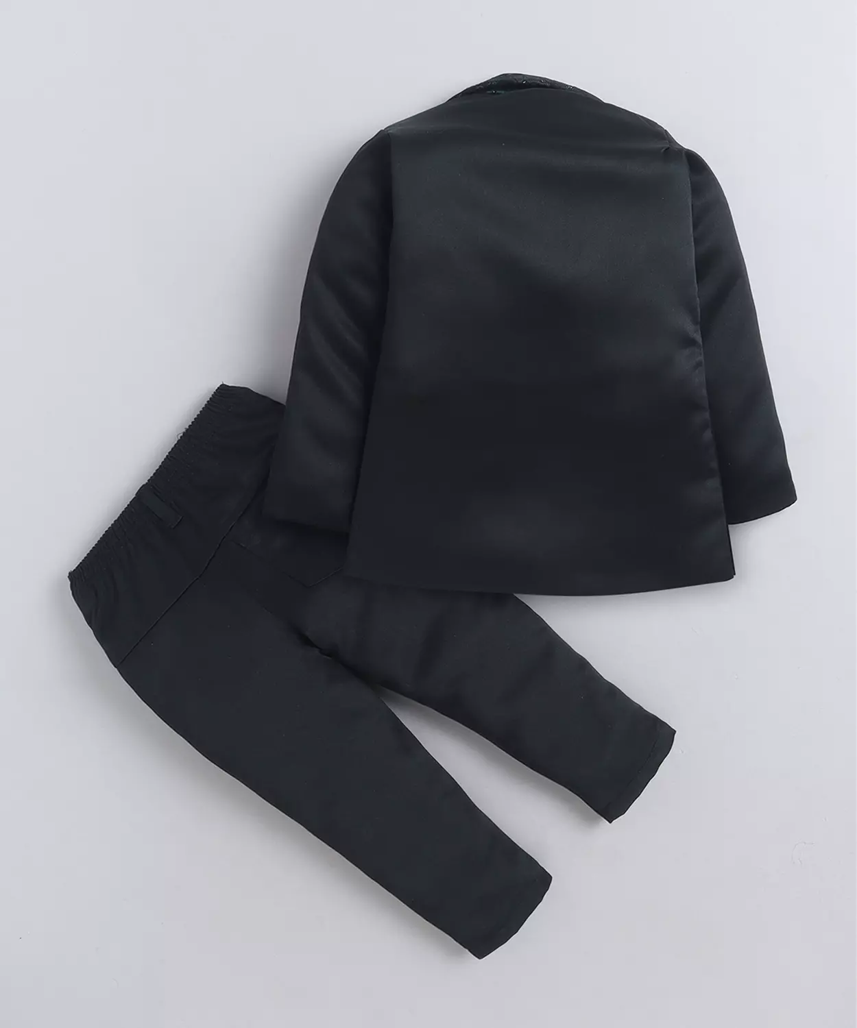 Floral Woven Design 3 Piece Suit Set With Bowtie