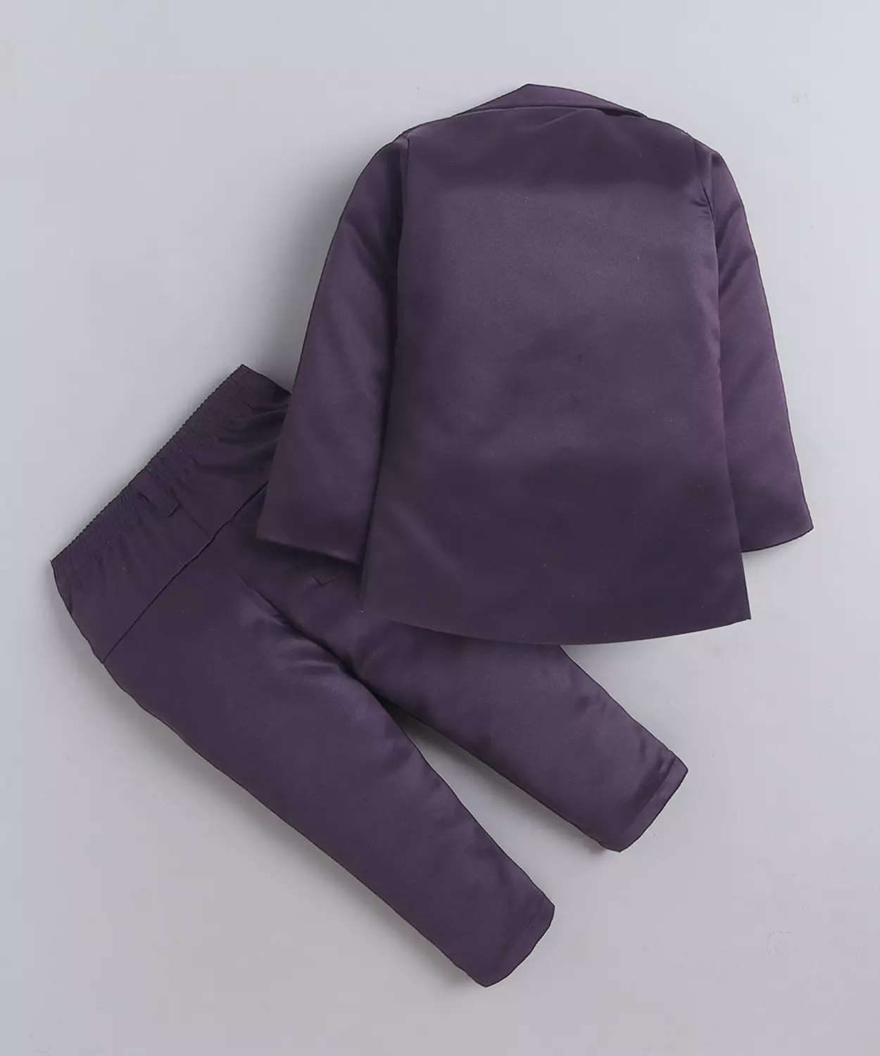 Floral Woven Design 3 Piece Suit Set With Bowtie