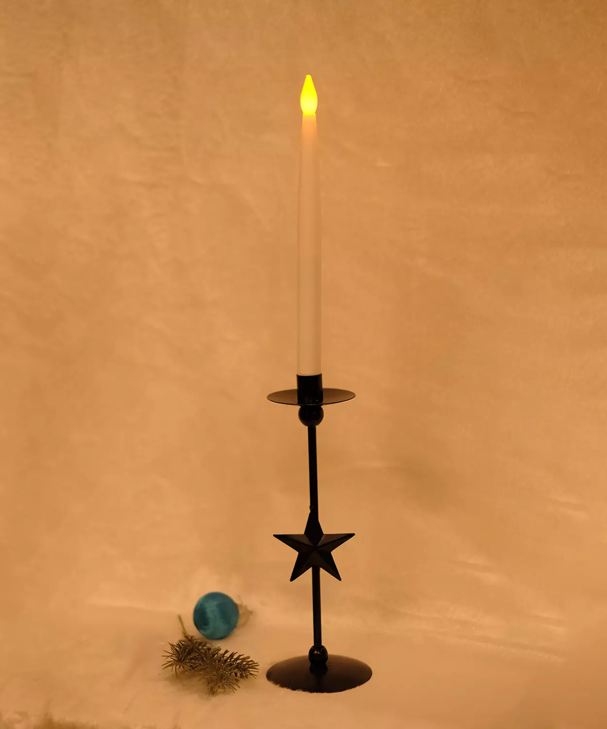 Madalina, Tall Midnight Star Taper Candle Holder