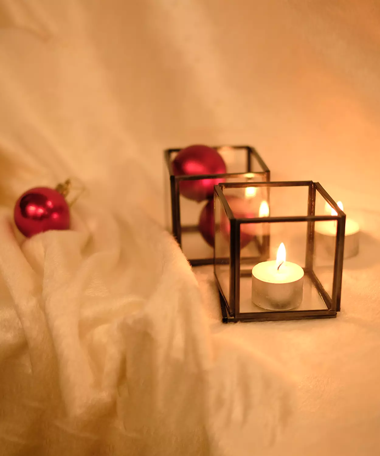 Lucian, Geometric Cube Tea Light Candle Holder