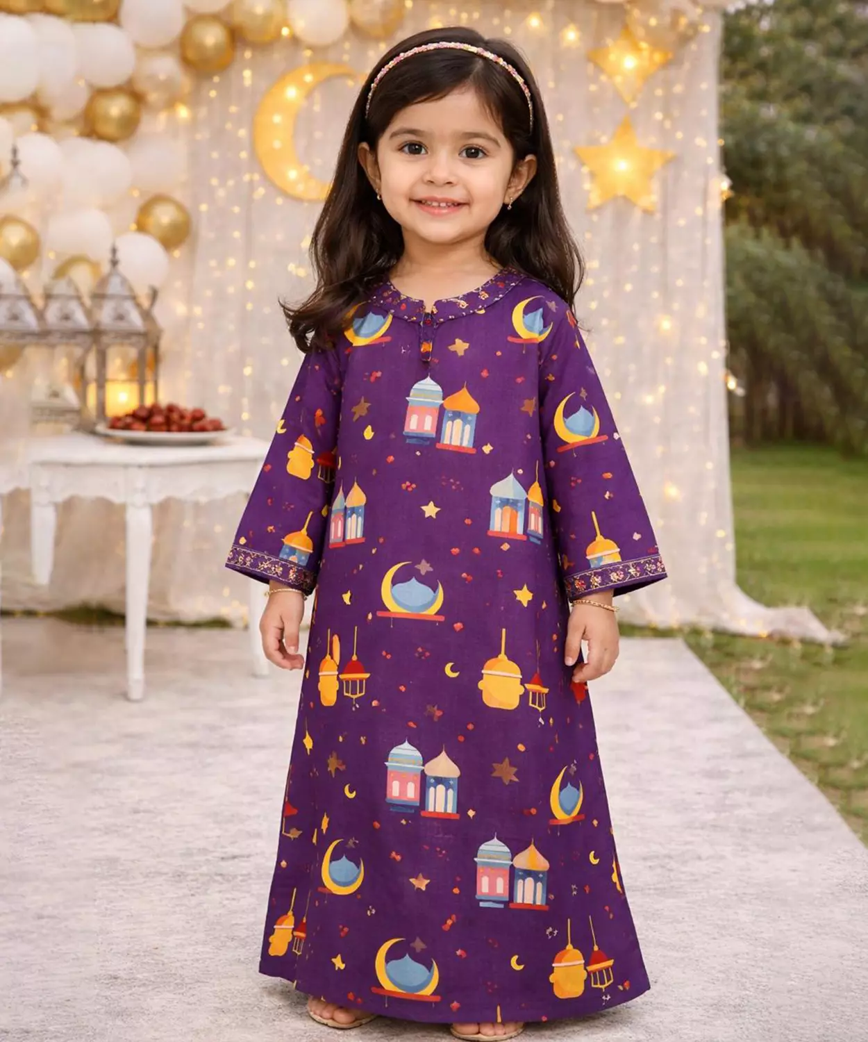 Flowy Eid Kaftan Dress