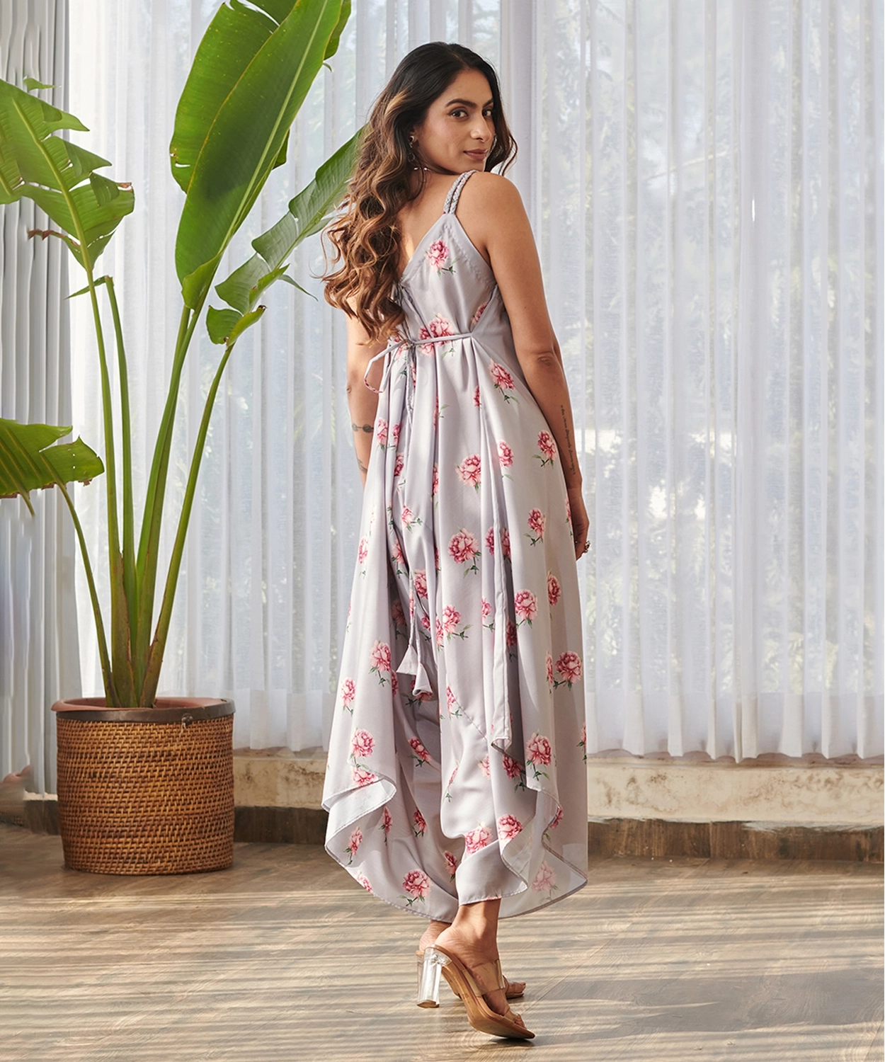 Pale Grey Palazzo Jumpsuit