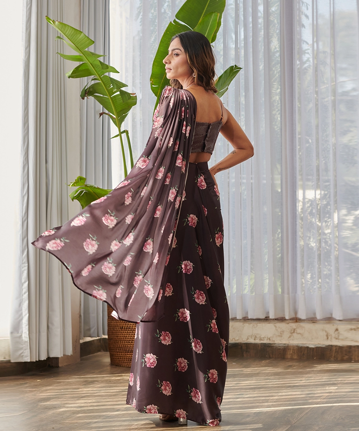 Raisin Pant Saree Set