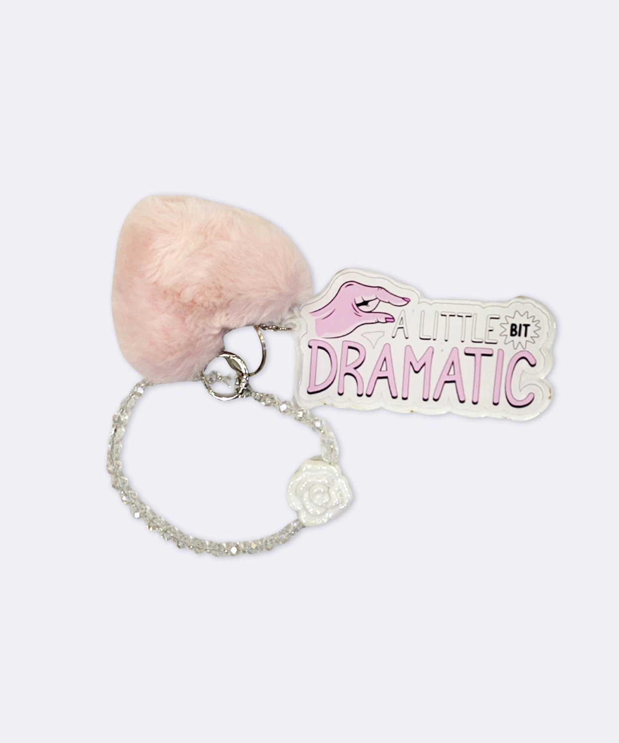 A Little Bit Dramatic Quote Keychain