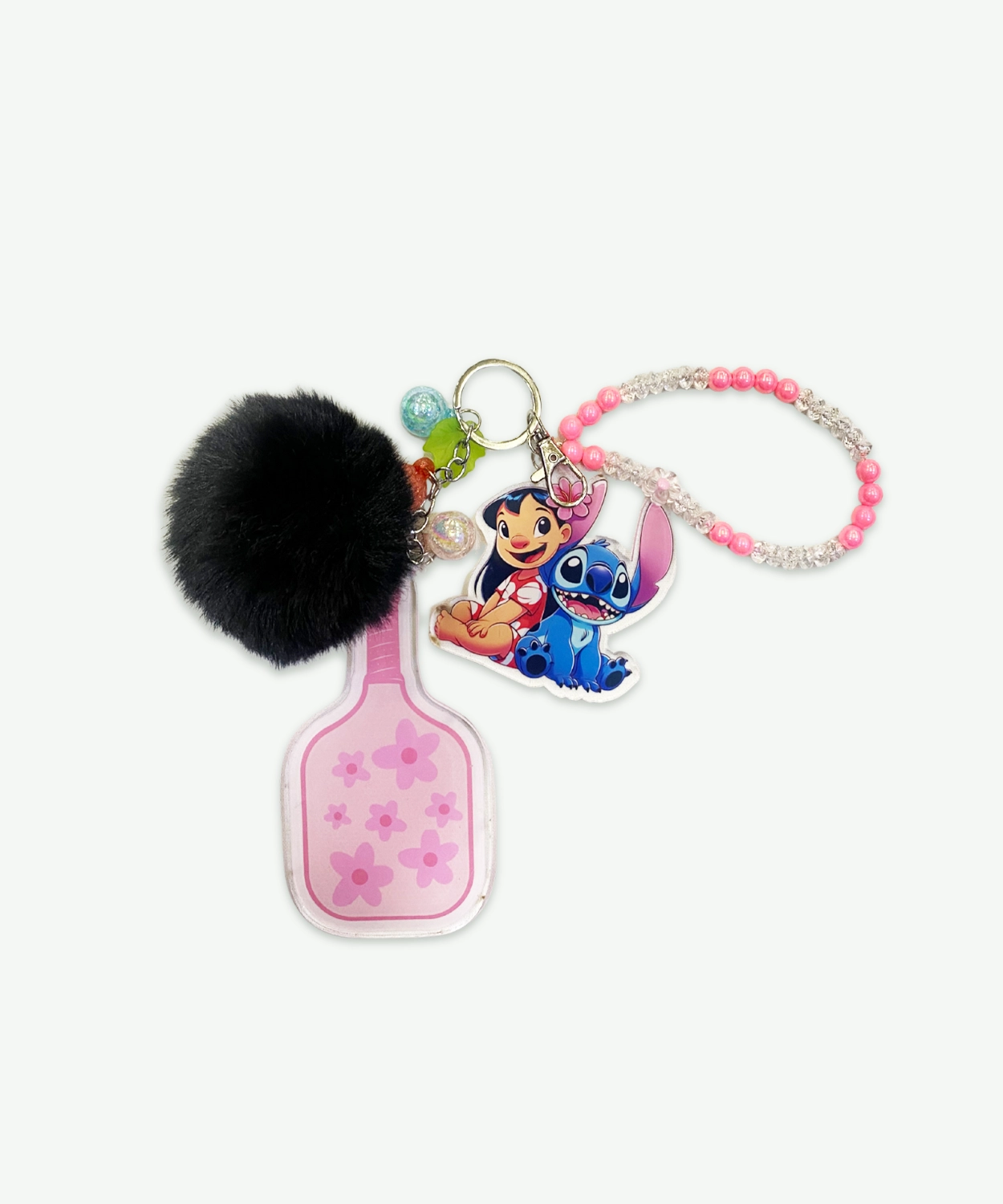 Lilo & Stitch Nail Polish Charm Keychain